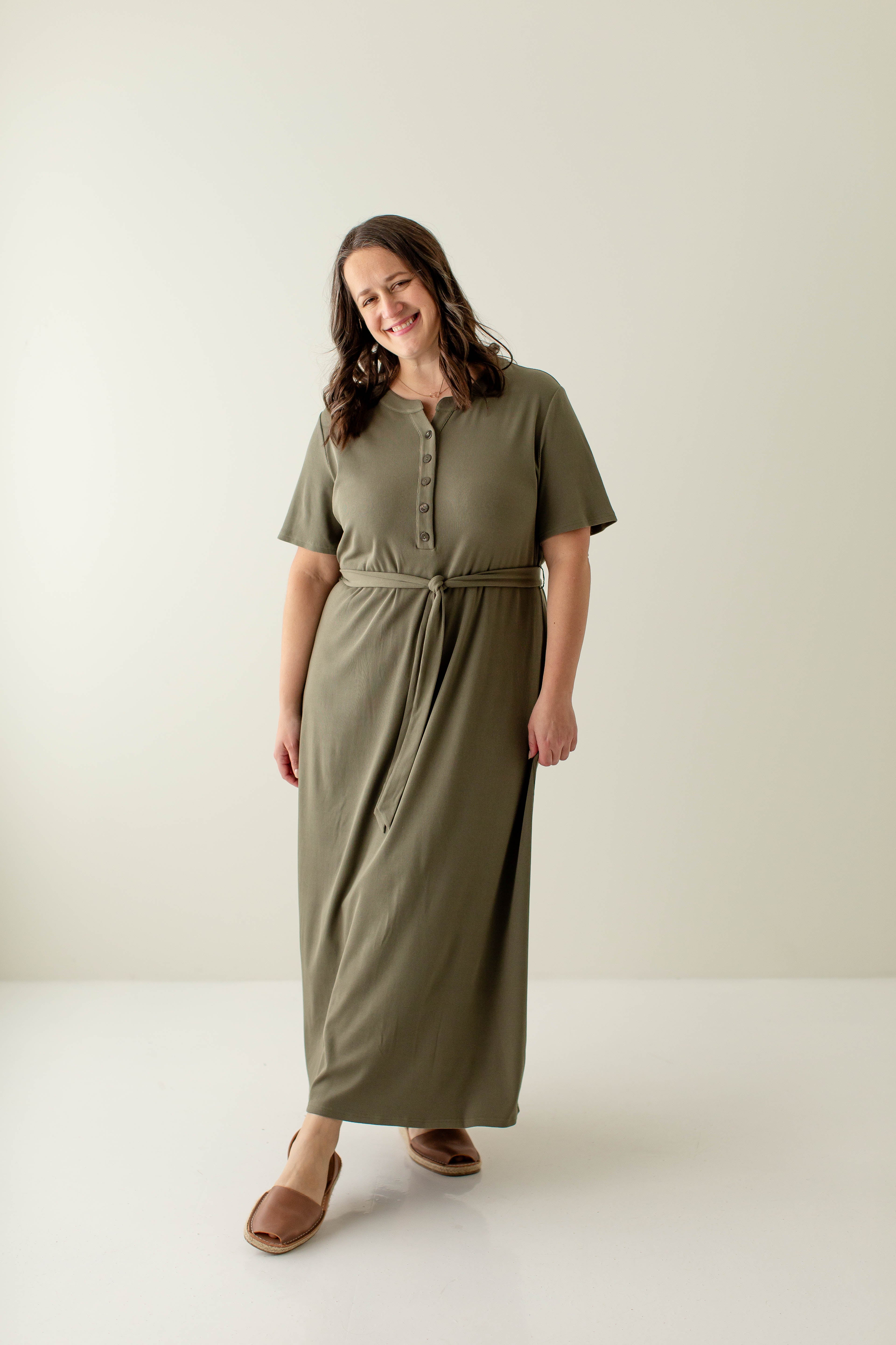 'Katelyn' Ribbed Knit Maxi Dress