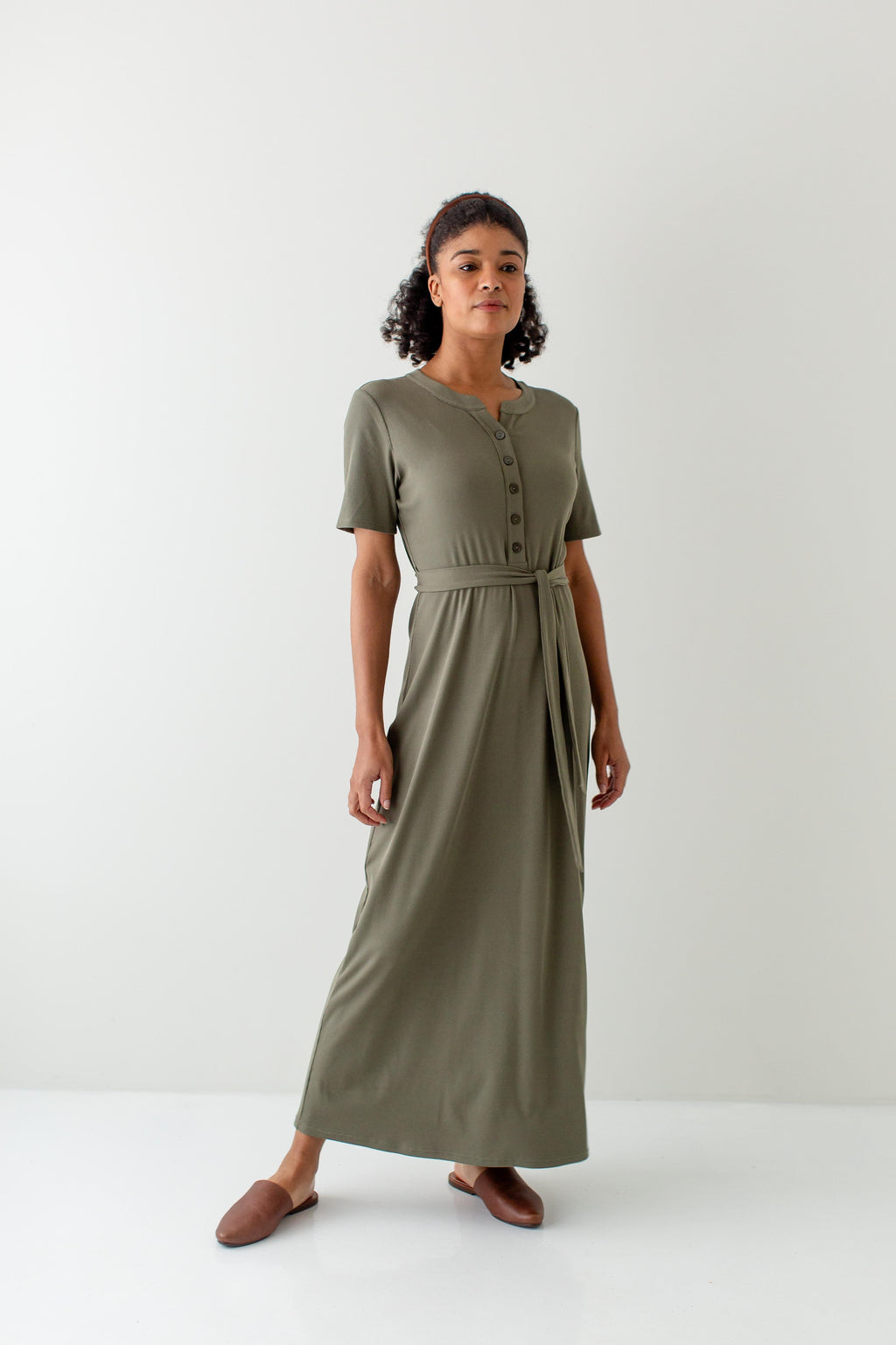 'Katelyn' Ribbed Knit Maxi Dress