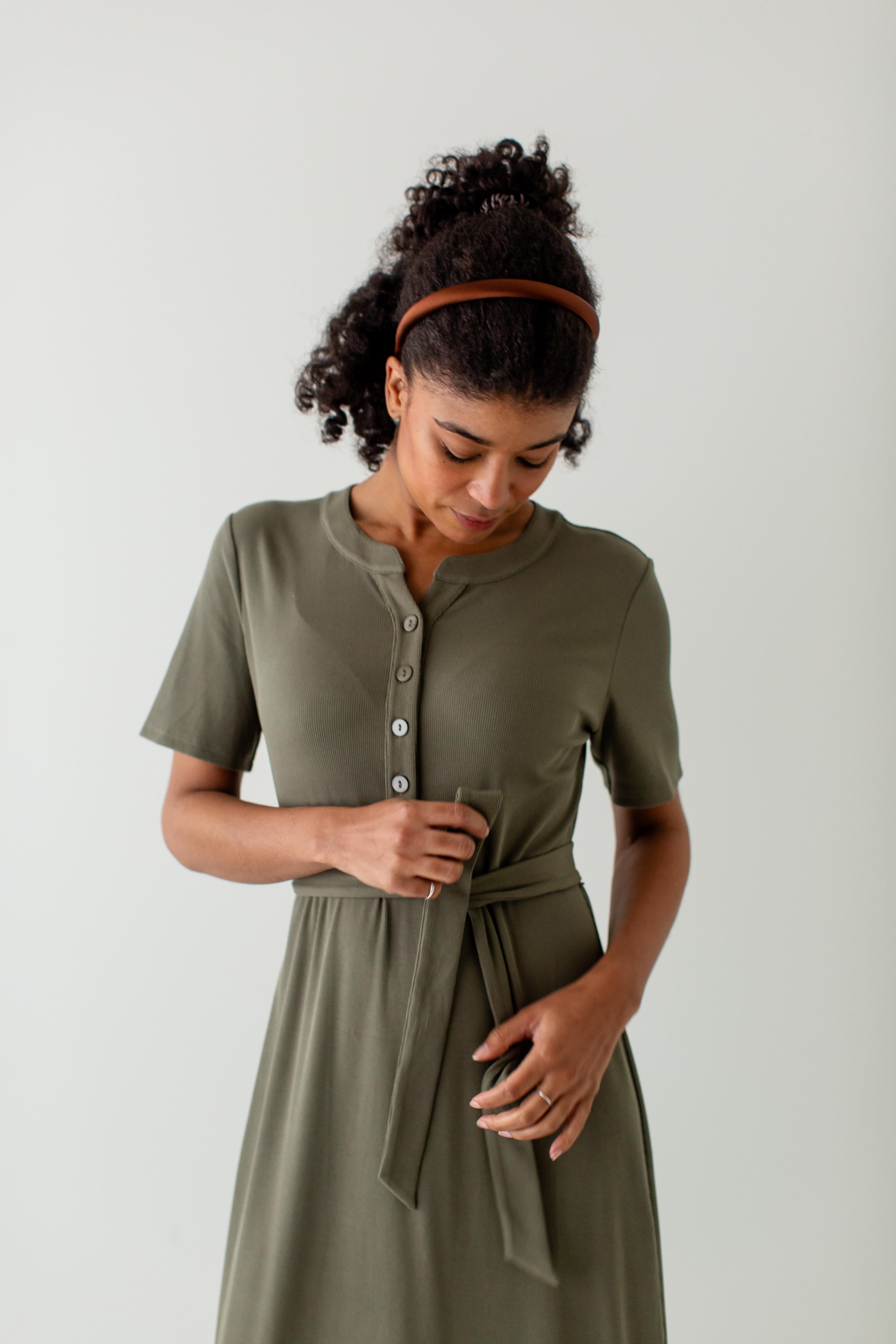 'Katelyn' Ribbed Knit Maxi Dress