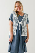 'Kendra' Crochet Knit Vest FINAL SALE